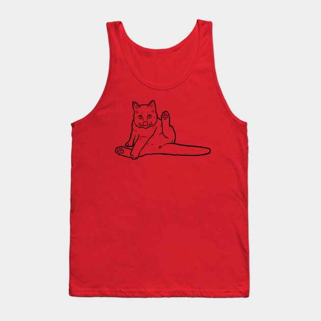 Cat Butt Tank Top by Sketchy